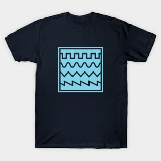 Synthesizer Waveforms Blue T-Shirt